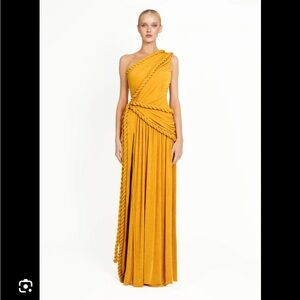 NWT Khanum’s Kajol Yellow/ One-Shoulder Dress